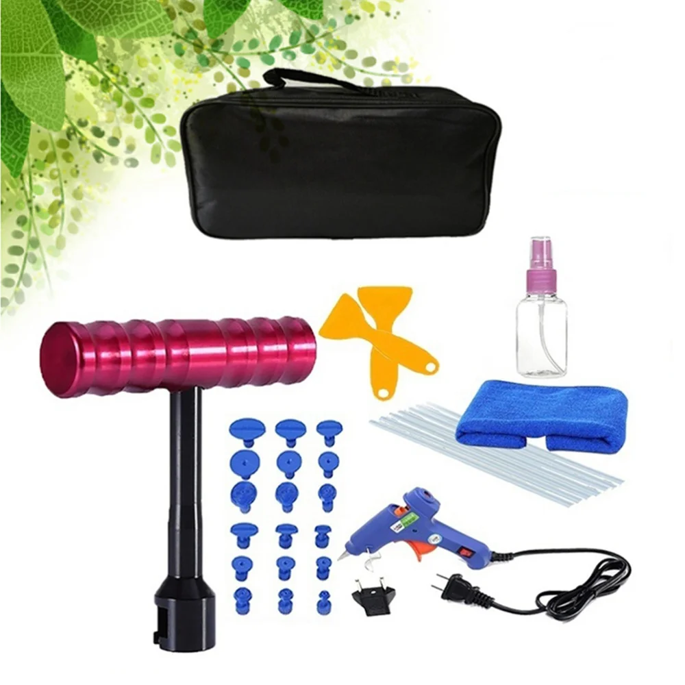 

32 in 1 Car Paintless Dent Repair Tools Kit Dent Lifter Tool Set with Plug