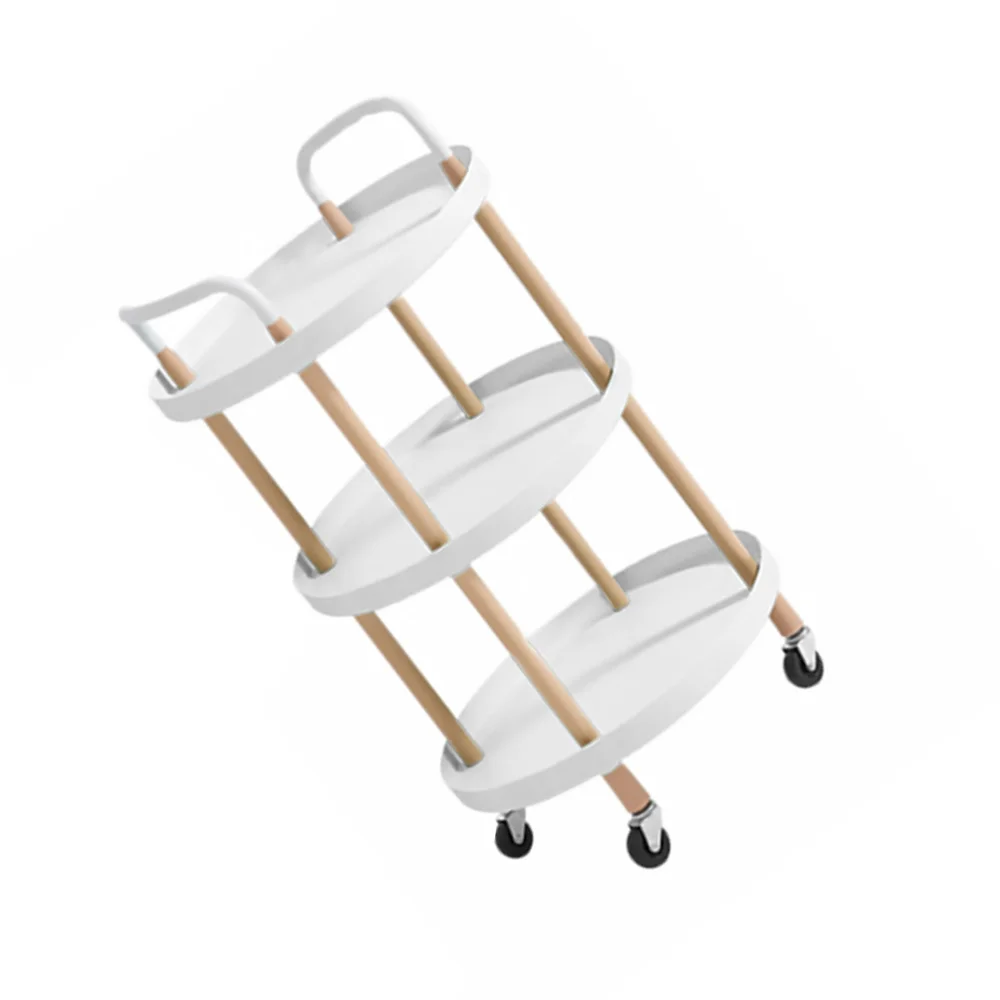 

Removable Storage Rack Three-layer Trolley Storage Shelf Kitchen Storage Holder