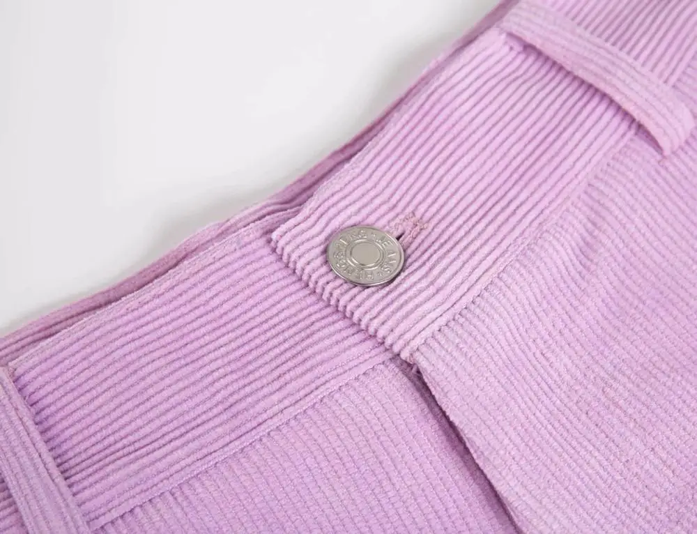 Винтажные Популярные фиолетовые милые широкие брюки карго в стиле Харадзюку