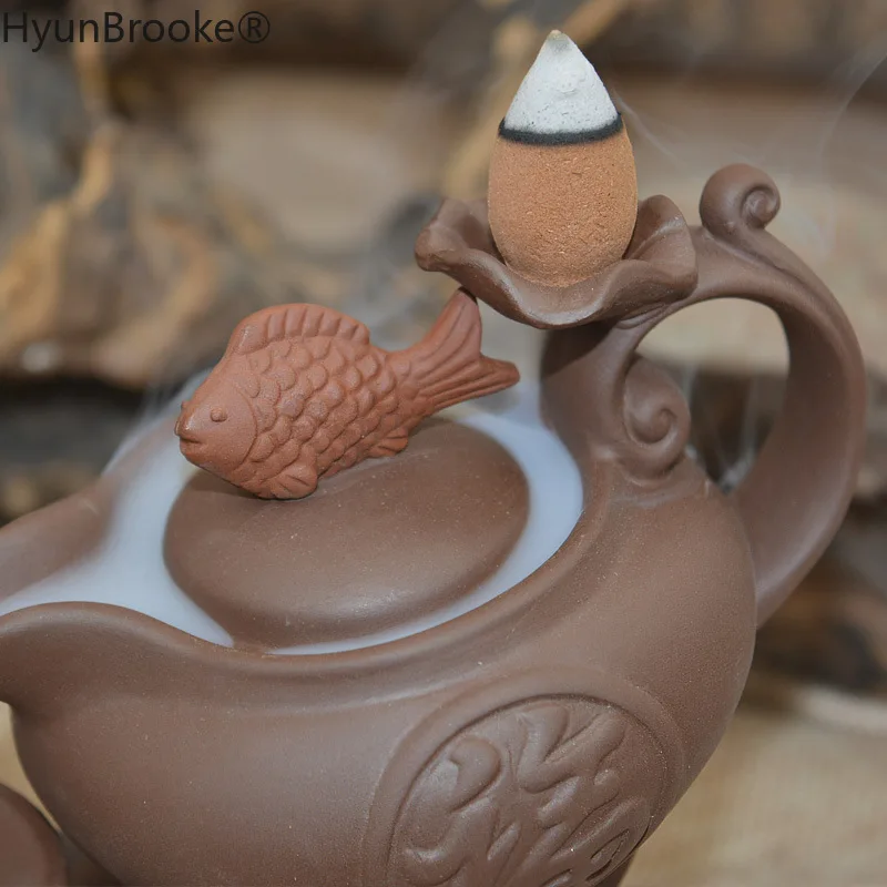 Прямая поставка фиолетовая ароматическая горелка для задних благовоний