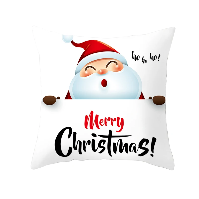 Рождественский Декор Ретро Санта мультфильм письмо наволочка для дома мягкая