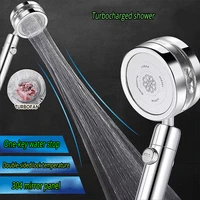 water filter hand shower head turbocharged adjustable 360 degrees rotating double sided turbocharged shower head shaking head