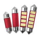 Автомобильная гирлянсветильник C5W C10W 4014 12SMD, автомобильная лампа Canbus, автомобильный внутренний купол, Освещение номерного знака, без ошибок, белый, 31363941 мм