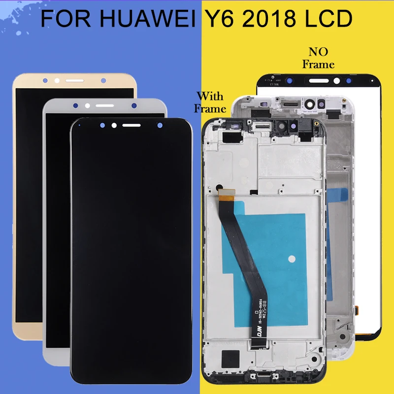 

Дисплей Catteny 5,7 "Y6 Prime 2018 для Huawei Y6 2018, ЖК-дисплей с сенсорным экраном и дигитайзером в сборе для Honor 7A, ЖК-дисплей с рамкой и инструментами