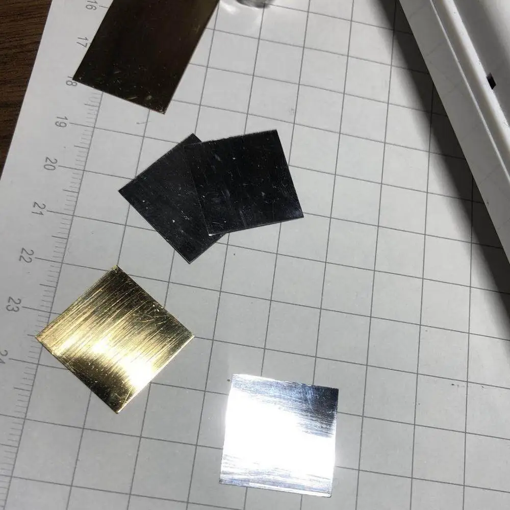 

99.99% High Purity Gold Metal Au foil 20*20*0.1 mm