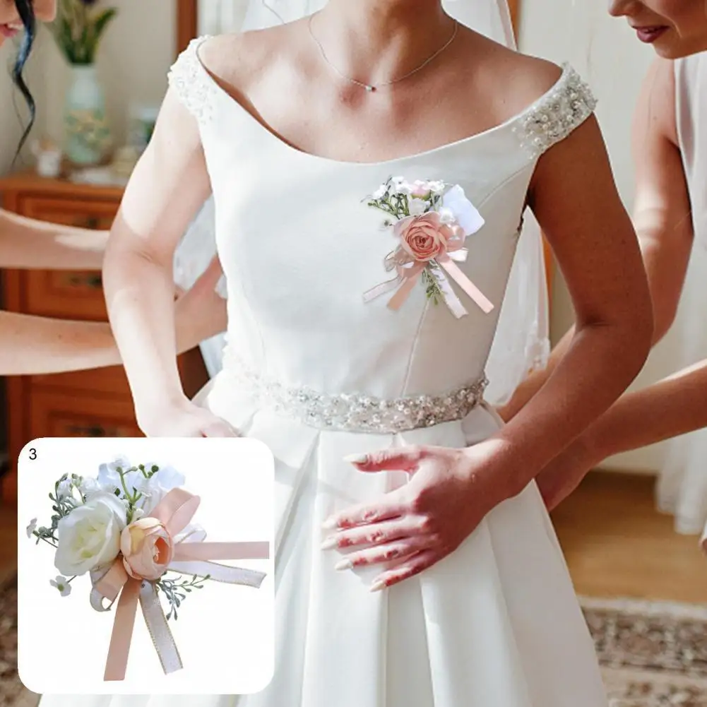 

Wide Application Fabric Chic Photograph Accessory Flower Bracelet for Party