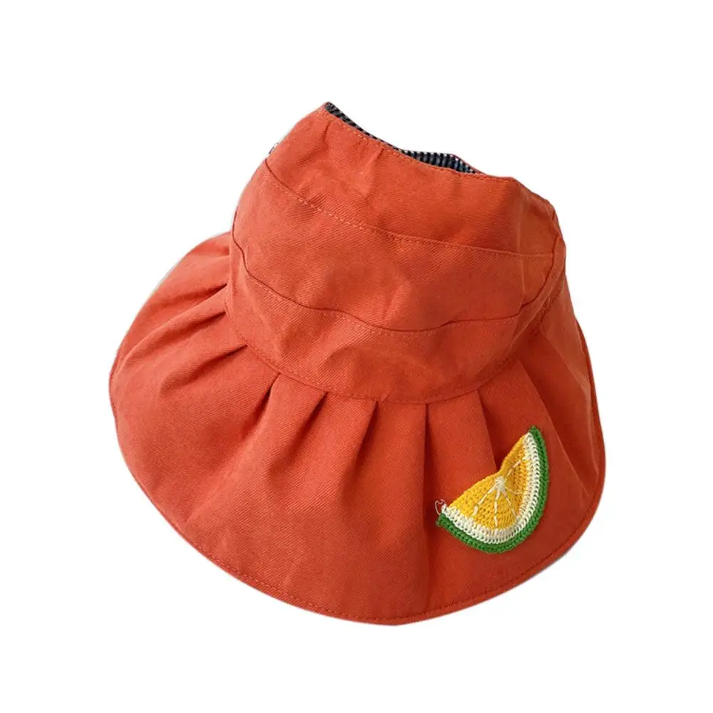 

HOT SALES !!!Cute Frog Carrot Print Summer Kid Adult Girls Empty Top Folding Visor Cap Sunhat
