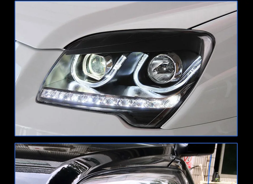 Фары для KIA Sportage 2007-2013 DRL дневные ходовые огни головная лампа светодиодный Биксеноновая лампа Противотуманные фары тюнинг автомобильные аксессуары