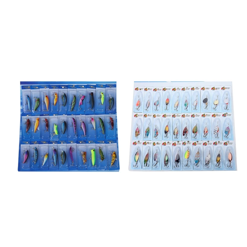 60 x металлические Смешанные Спиннеры приманка для рыбной ловли приманки щуки