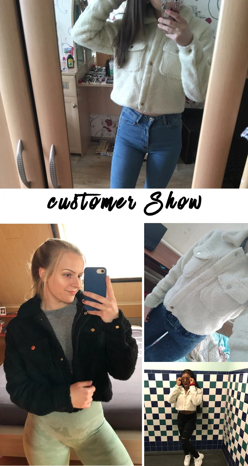 Aproms укороченная плюшевая женская куртка, Модель года! Aproms элегантная однотонная укороченная мягкая толстая теплая плюшевая женская куртка на осень и зиму с карманами спереди