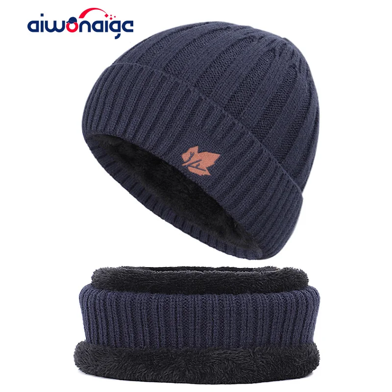 Вязаная шапка в виде кленового листа для мужчин и женщин теплая Повседневная