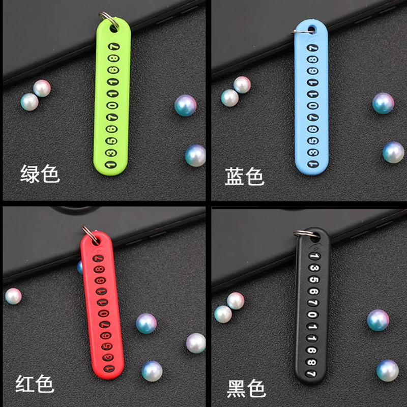 1 шт. автомобильный брелок для ключей с номером телефона Jeep Grand