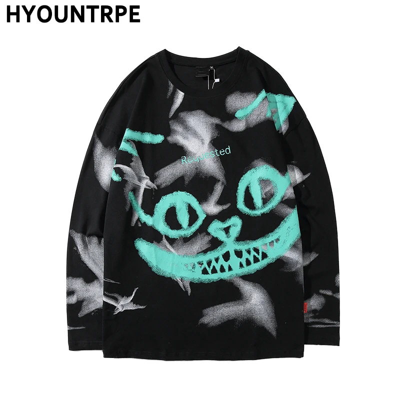 

Футболка мужская, в стиле хип-хоп, с длинным рукавом