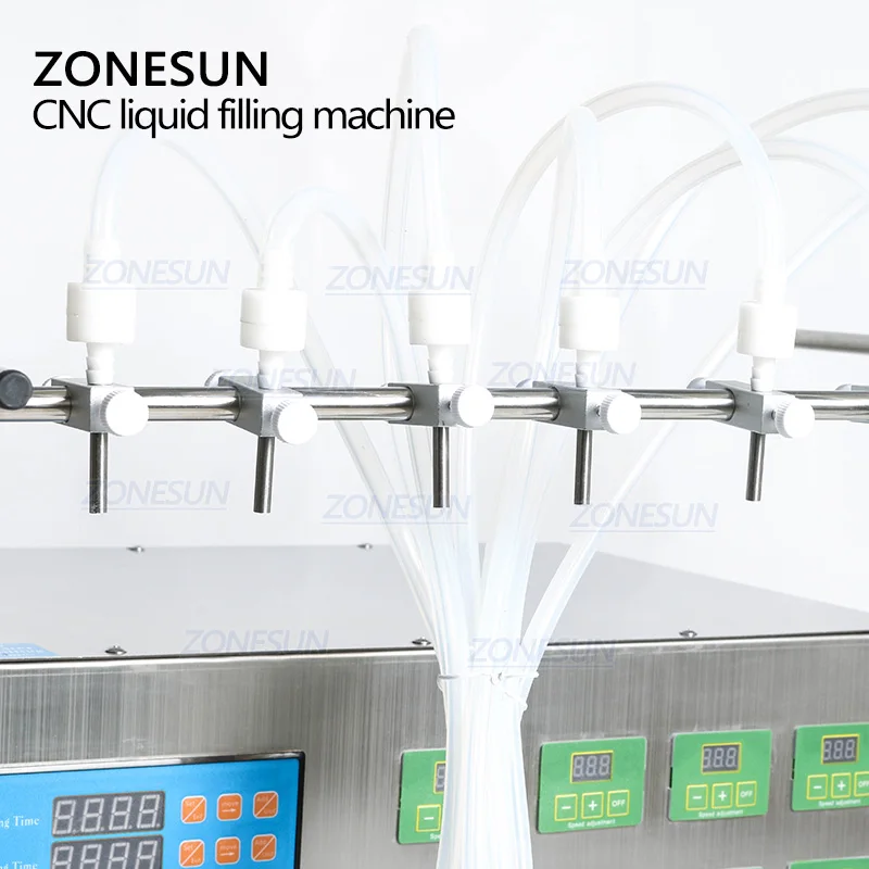 Электрический насос ZONESUN с цифровым управлением 8 головок разливочная машина для