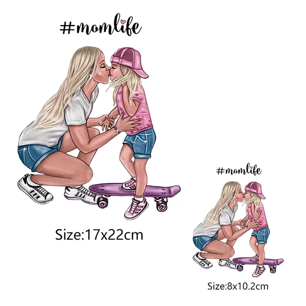 Термотрансферные наклейки сделай сам игрушки нашивки с принтом для мамы и