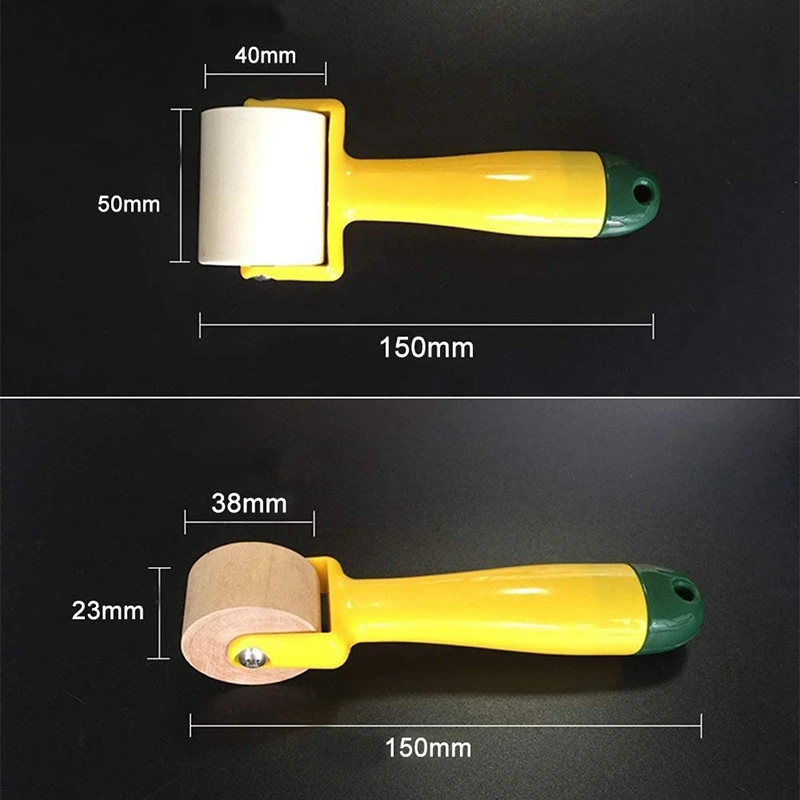 4 Pcs Wallpaper Seam Roller Wooden Plastic And Ergonomic Handle Edge Tool |