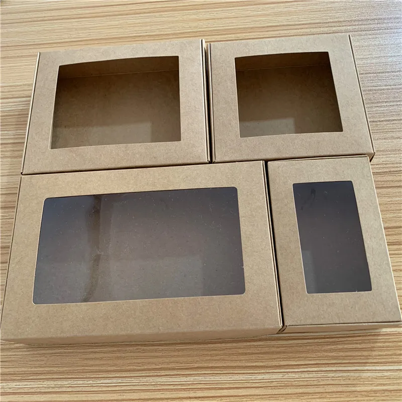 24 шт. многоразмерная Бумажная Коробка для мыла Подарочная коробка из крафт