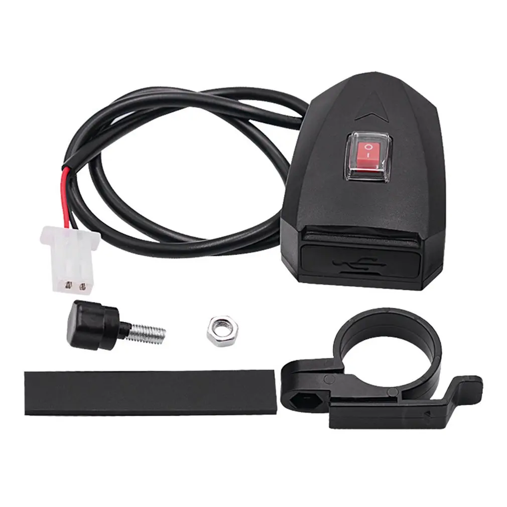 Модифицированное зарядное устройство для мобильного телефона мотоцикла с двумя