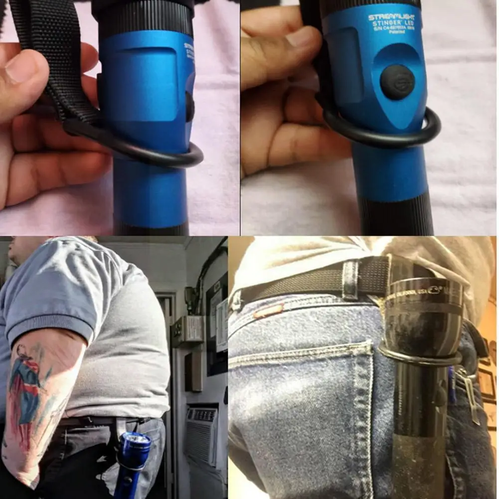 

Tactical Duty Belt Ring Holder Outdoor Flashlight Holder Bot Camping Hiking Accesosories Hanging Buckle Backpack Belt Water M9Q2