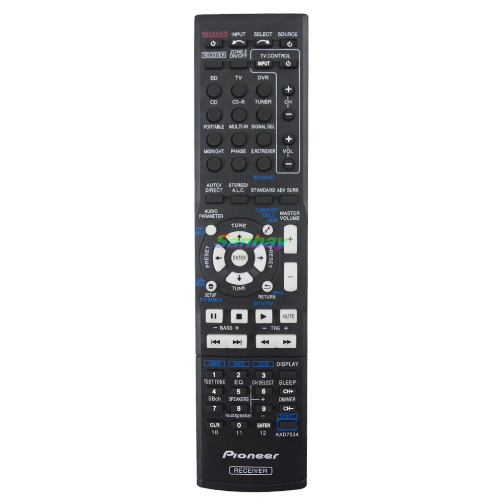 Пульт дистанционного управления Управление подходит Pioneer AV VSX 322 K 323 329 423 524 530 820 821