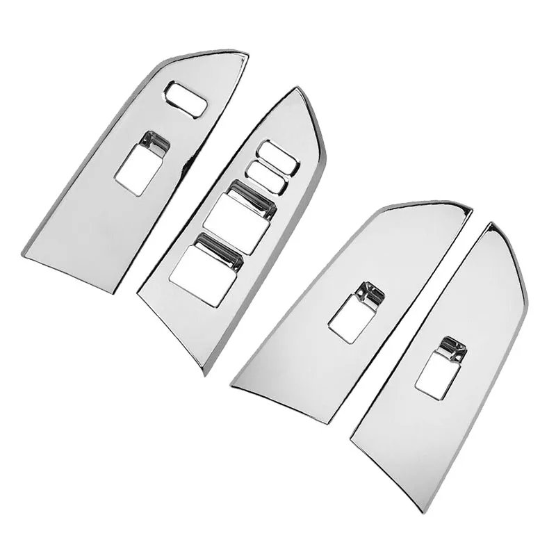 

Chrome Door Armrest Window Lift Switch Panel Protection Cover Trim for Toyota - 2014-2020