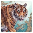 Алмазная 5D картина LZAIQIZG сделай сам, полноразмернаякруглая вышивка крестиком из смолы с изображением животных, домашний декор