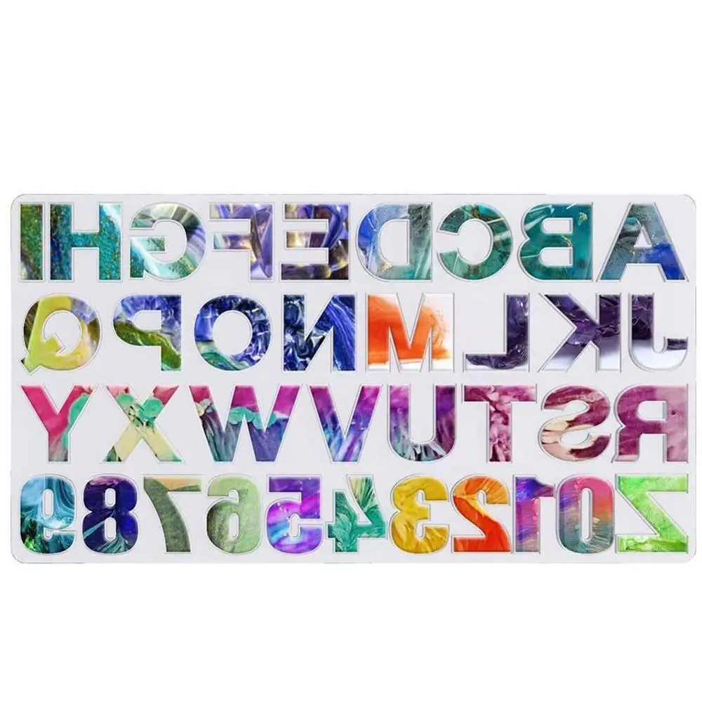 232 комплекты головных украшения из букв эпоксидной прямоугольная силиконовая