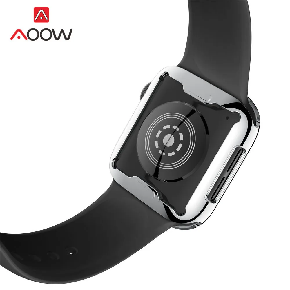 Мягкий ТПУ защитный чехол для экрана iWatch Apple Watch 2 3 4 40 мм 44 мм 38 мм 42 мм прозрачный 360 градусов Полная защита крышка ремешок