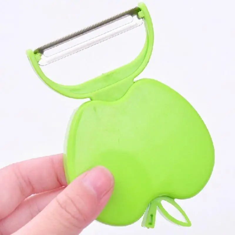1pc practical mini foldable fruit parer peeler portable tool gadgets paner apple shape kitchen tools