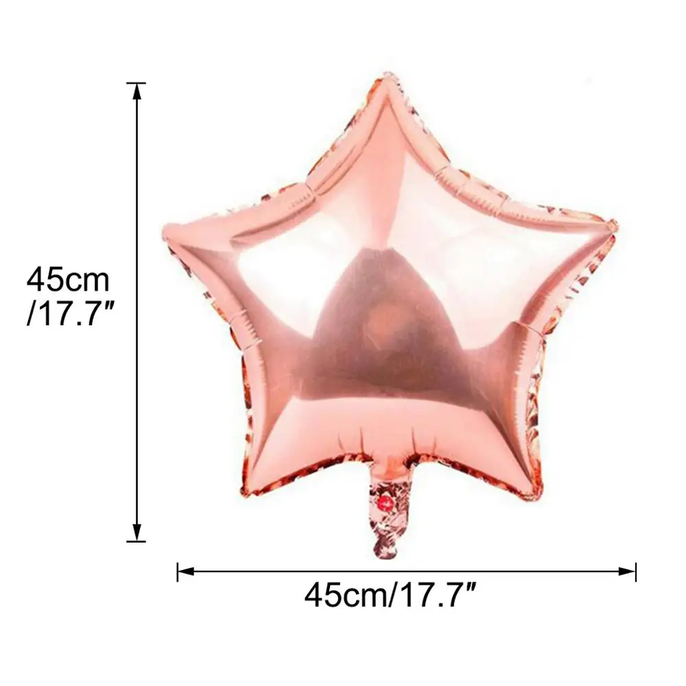 14 шт./компл. 18 дюймовый шарик с сердцем и звездами из фольги воздушный шар для дня