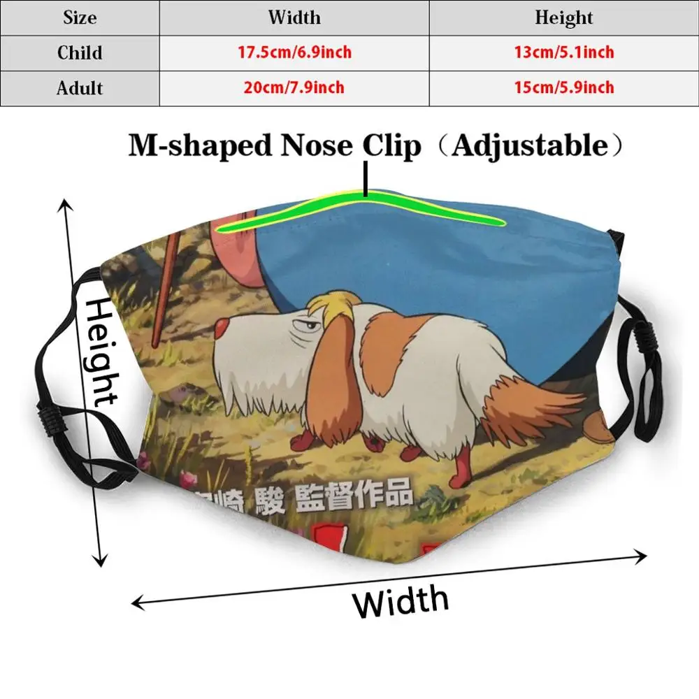 Howl'S перемещение плакат с замком со смешным рисунком многоразовые Pm2.5 фильтр