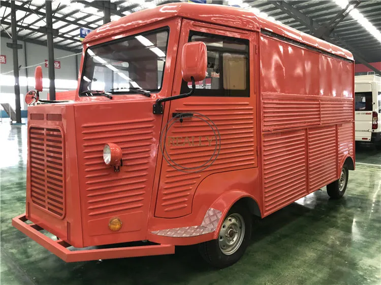 Винтажный заказной Citroen HY прицеп для еды Мобильная уличная магазинная закуска электрическая тележка для пищевых продуктов