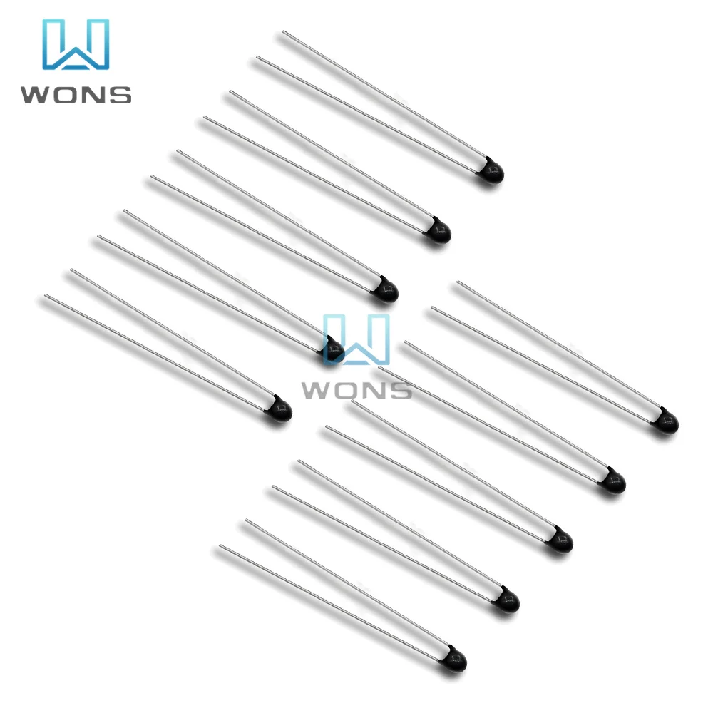 

10pcs NTC thermistor for temperature measurement MF52AT MF52 MF52B 3950 NTC 5%
