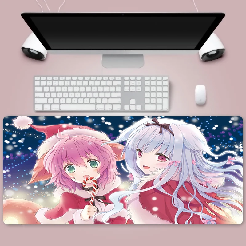 

Lovely girl pad to mouse notbook computer mousepad pc gaming padmouse gamer laptop 80x30cm mouse mats
