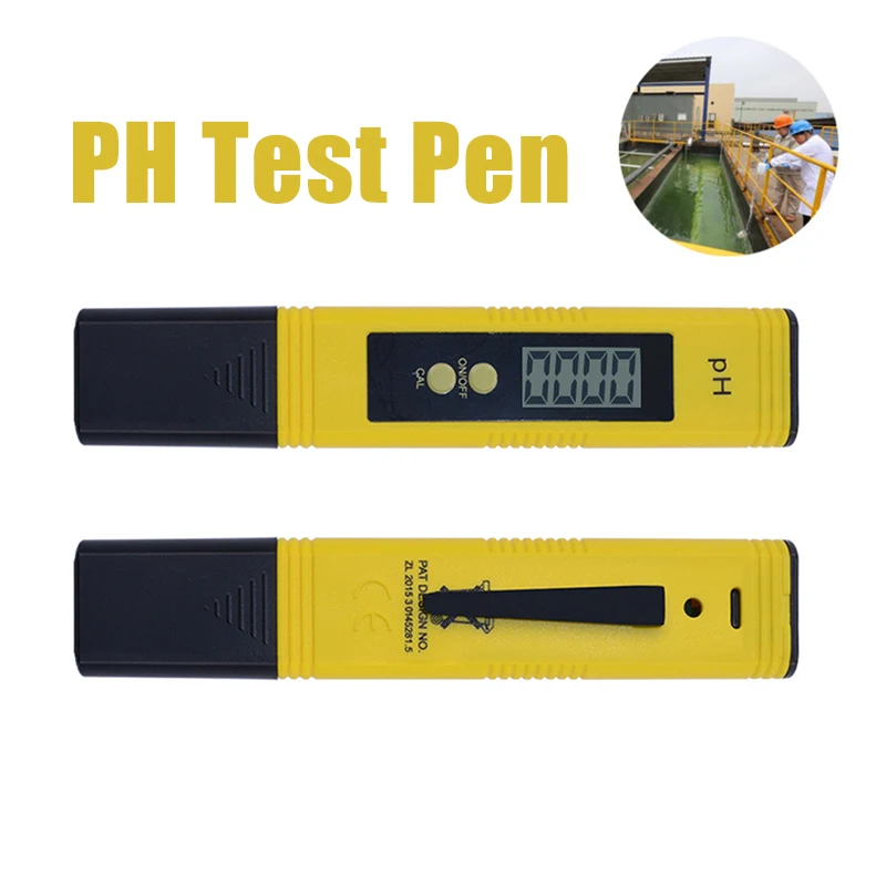 New LCD Display High Accuracy 0.01 LCD Digital PH Meter Tester for Water Food Aquarium Pool Hydroponics Pocket Size PH Tester