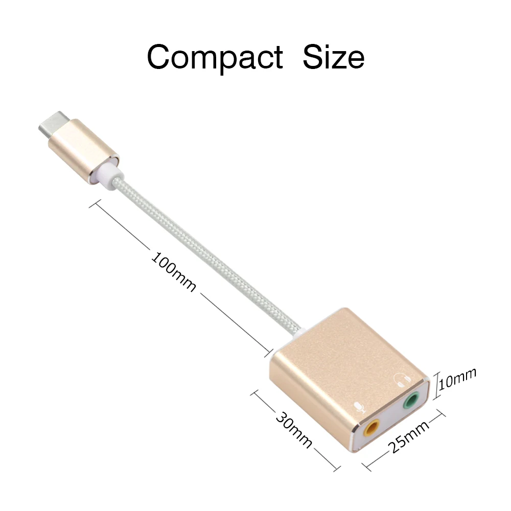 7 1 внешняя звуковая карта Usb типа C для Macbook Pro Air USB 3 5 мм аудио разъем наушников