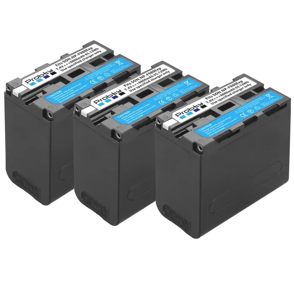 Probty 8800mAh NP-F980 NPF960 NPF970 аккумулятор с USB-выходом зарядки для Sony | Электроника