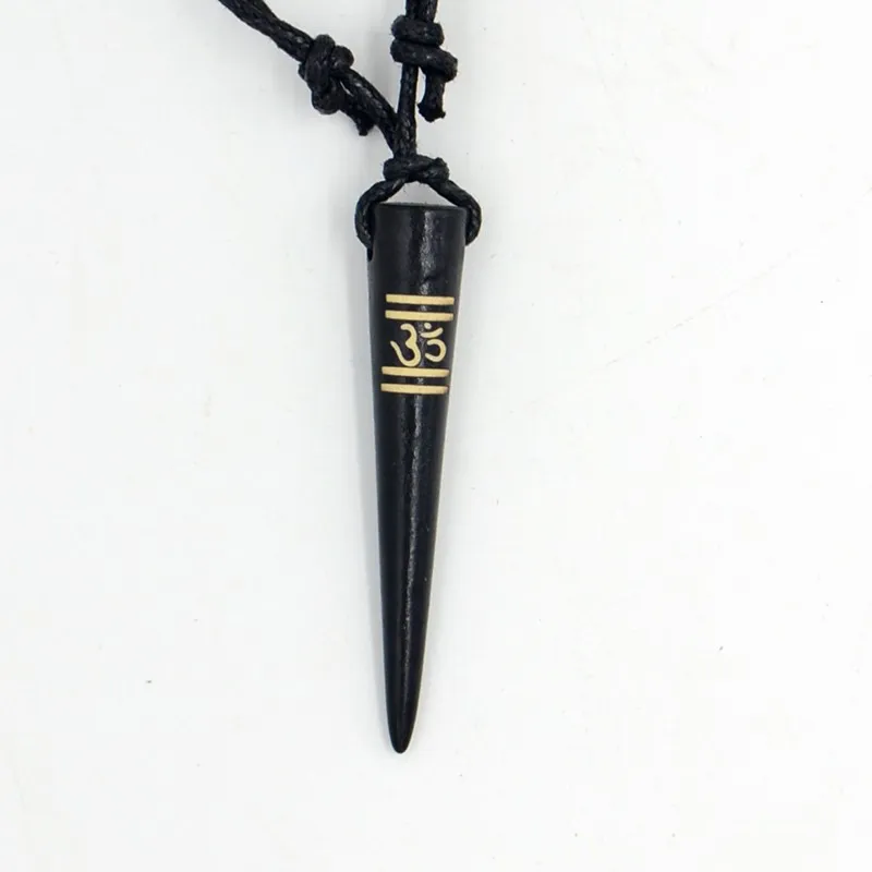 AUM OM Ohm индуизм йога индийская резьба по костям из смолы Амулет подвеска