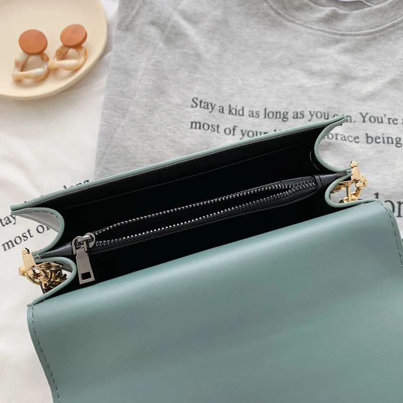 

High Quality Lady Messenger Bags Small Green Handbags Luxury Leather Bag Designer Wallet Fashion Chain Shoulder Bags Waterproof