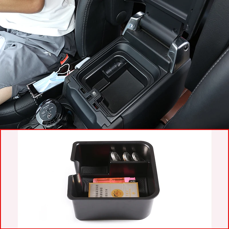 

ABS Plastic Car Central Console Armrest Storage Box For Land Rover Discovery 4 LR4 2014 2015 2016 Car Accessories