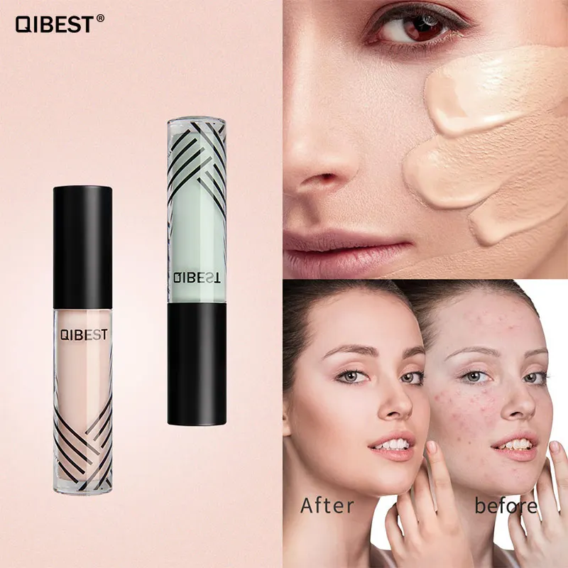 Косметика для лица Qibest стойкий консилер Жидкий Макияж скрытие пятен темных