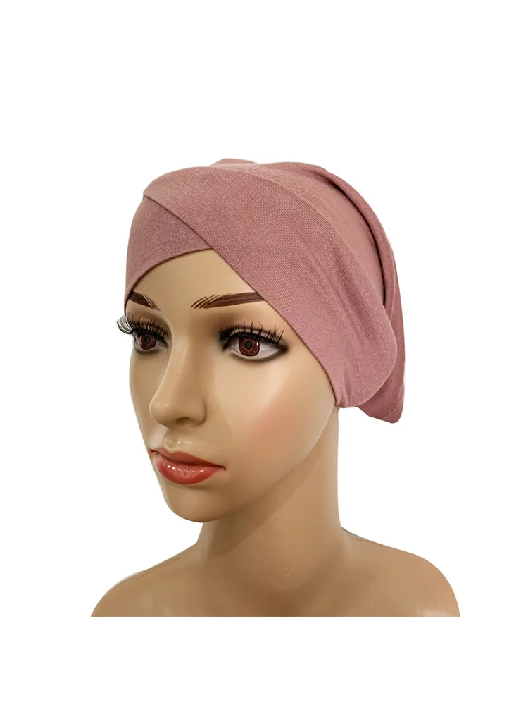 

Women Cotton Under Scarf Cap Turban Femme Musulman Ready To Wear Hijab Cap Female Headscarf Bonnet Muslim Inner Hijabs