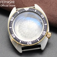 41mm gold skx007 skx009 skx013 mod case parts mens watches for seiko tuna turtle nh35 nh36 movement sapphire glass 28 5mm dial