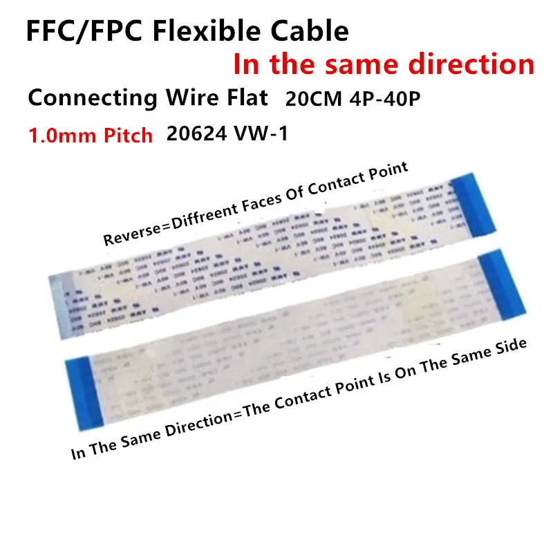 5 шт. FFC/FPC лента гибкий плоский соединительный провод 1 0 мм шаг