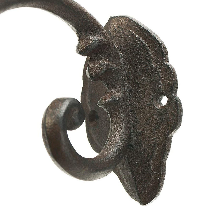 

Cast Iron Plant Hanger Wall Hooks - Heavy Duty Hanging Basket Brackets - Lovely Bird Shape & 25.5CM & 2PC Brown