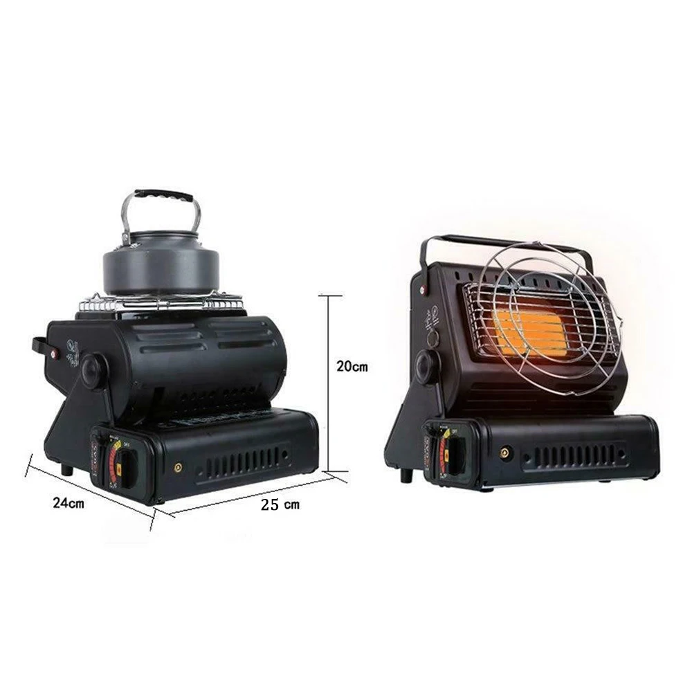 

New Outdoor Heater Cooker Gas Heater 1.3kw Travelling Camping Hiking Picnic Equipment Dual-Purpose Use Stove Heater Iron