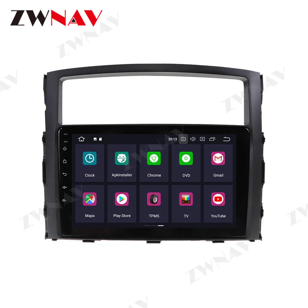 Автомобильный DVD плеер PX6 Android 10 GPS навигация для Mitsubishi Pajero 4 V80 V90 V93 V97 2006 2014 радио