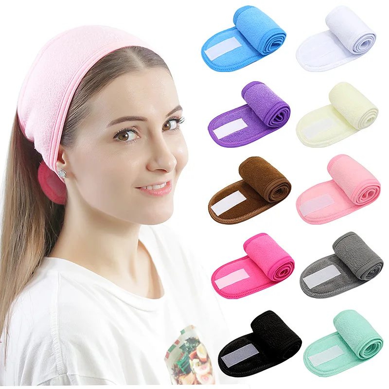 

Stretch spa facial bandana for women adjustable facial headband headscarf makeup bath towel sports headscarf acessories
