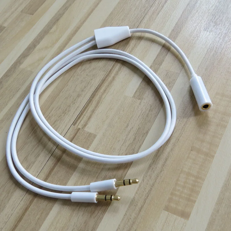 3 5 мм стерео аудио гнездо до 2 внешних микрофона Y разветвитель адаптер кабель 60