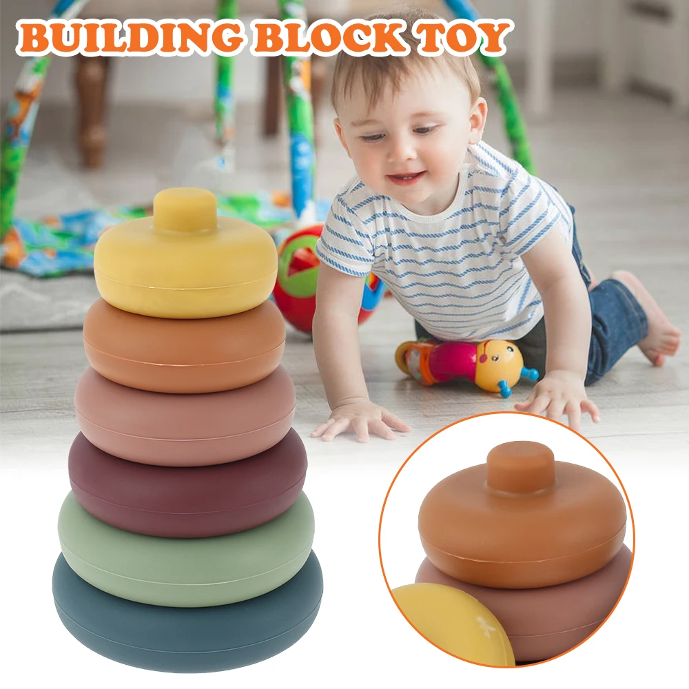 

Штабелер детский из мягкого силикона с кольцами